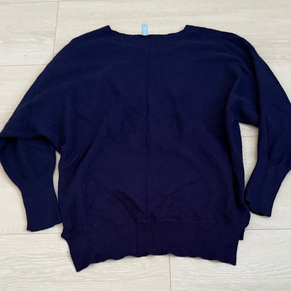 3/$10 Navy V-Neck Long Sleeve Sweater - Picture 6 of 6